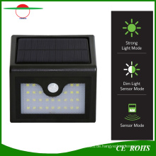 Neue Ankunft 28LED Wireless Solar Wandleuchte Outdoor Garten Licht mit PIR Sensor und Dim-Modus